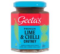Geeta's Premium Lime & Chilli Chutney 230g (Pack of 6)
