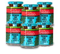 Geeta's Premium Lime Pickle, Medium, 190g, (Pack of 6)