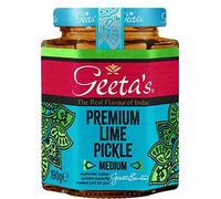 Geeta's Premium Lime Pickle, Medium, 190g, (Pack of 6)
