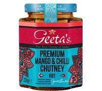 Geeta's Premium Mango & Chilli Chutney 230g | The Real Flavour of India | Made with Indian Mangoes, Chilli & Full of Aromatic Spices| Gluten Free, No Artificial Flavours or Colours