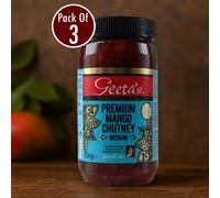 Geeta's Premium Mango Chutney 1.5kg (Pack of 3) | Authentic Indian Chutney