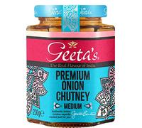 Geeta's Premium Onion Chutney 230g | The Real Flavour of India | Exotic and Tangy Chutney Made with Onions and Spices | Gluten Free, No Artificial Flavours or Colours