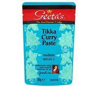 Geeta's Tikka Curry Paste 80g (Pack of 2)| The Real Flavour of India | A Medium Tikka Curry Paste with Tomatoes and Exotic Spices | Gluten Free, No Artificial Flavours or Colours