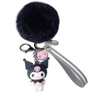 Geetgg Cute Keychains for Women, Cute Girls Kawaii Key Chain Accessories for Backpack Handbag Car Keys, Black-01, S