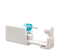 Geettcaifu 2 Pack Nose Piercing Gun, Disposable Self Piercing Kit with Nose Stud, Safety, Professional, Painless, Easy Use - Blue