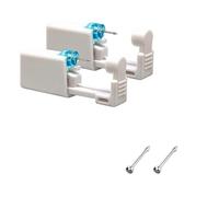 Geettcaifu 2 Pack Nose Piercing Gun, Disposable Self Piercing Kit with Nose Stud, Safety, Professional, Painless, Easy Use - Black