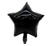 Geettcaifu 24 Pcs 18" Black Star Foil, Mylar, Helium Balloons for Baby Shower, Wedding, Magical Prom, Birthday Party Decoration