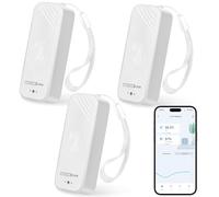GEEVON-LINK 3PCS WiFi Thermometer Hygrometer, Smart Humidity Temperature Sensor with App Notification Alert, Free Data Storage Export, Wireless Remote Monitor for Room Greenhouse Incubator Wine Cellar