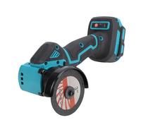 Geevorks Cordless Angle Grinder Kit, 19000RPM 2-Speed Electric Angle Grinding Tool with 2 Saw Blades, Battery Level Display for Wood, Metal, Plastic and Tile Cutting/Grinding