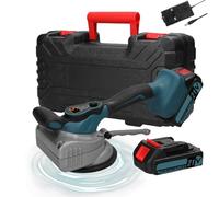 Geevorks Cordless Automatic Tile Vibration Leveling Machine,21V Cordless Tile Vibration Tool,Tiling Vibration Tool with 2PCS 1300mAh Battery,8 Adjustable Speed 150 kg Adsorption Capacity