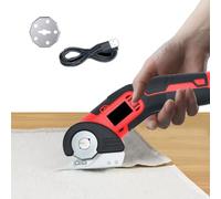 Geevorks Cordless Electric Scissors 4V 2000mah Rechargeable Cutter with Safety Lock 240RPM for Cardboard Leather Paper Felt Fabric Denim Vinyl