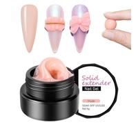 GEEWHILE Solid Gel Nude Builder Gel for Nails, 5g, Non-Stick, Long Lasting, Healthy, Salon Experience at Home