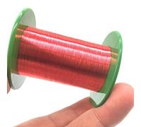 Geeyu 0.2mm 0.12mm 0.11mm 0.43mm Enameled Magnet Winding Coil Copper Wire 40awg 44awg 28awg 41awg Red Copper Wire Qa-1/155 For Process Lines(OD 0.4mm)