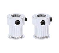 Geeyu ZHaonan-Timing pulley, 2 pcs Pulley MXL-20T Bore Size 4/5/6/6.35/8 mm, Belt Pulley Slot Width 11mm, Match with Width 10mm MXL-Timing Belt For 3D Printer, Accurate size