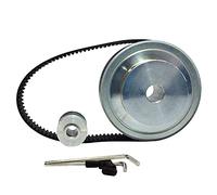 Geeyu ZHaonan-Timing pulley, HTD3M Timing Belt Pulley, 4:1 72 Teeth + 18 Teeth, Shaft Center Distance 90mm, Engraving Machine Accessories,Belt Gear Kit, Accurate size