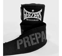 Geezers Boxing Prepare To Fight Hand Wraps for Inner Glovers, 3,4,5 Meter, with a hook and loop closure, Under Mitts Wrist Hand protection, punchbag, speedball, Sparring Training. (Black, 5M)