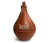 Geezers Boxing Pugilist Speedball, Boxing Speed Bag for Training, Leather Punching Bag Speed Ball for Ceiling, Hanging Speed Balls (XS)