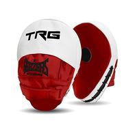 Geezers Boxing TRG Training Pads, Premium PU Material Hook and Jab Focus Mitts pads, Men and Womens Coaching Aid for Hand Target striking (Red)