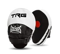 Geezers Boxing TRG Training Pads, Premium PU Material Hook and Jab Focus Mitts pads, Men and Womens Coaching Aid for Hand Target striking (Black)