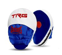 Geezers Boxing TRG Training Pads, Premium PU Material Hook and Jab Focus Mitts pads, Men and Womens Coaching Aid for Hand Target striking (Blue)