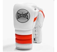 Geezers FS1 Training Boxing Gloves - Lace (White/Lumi Orange, 16oz)