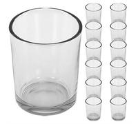 Geezy 12 Pc Mini Dessert Cups & Shot Glasses 80Ml Clear Glass Appetiser Bowls Mousse