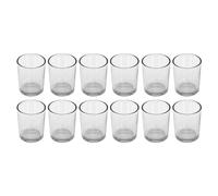 GEEZY 12 Piece Appetiser Glass Set, 80ml - Crystal Clear Mini Dessert Cups, Verrines & Dish Bowls for Chocolate & Mousse - Small Shot Glasses for Spirits, Parties & After Dinner Drinks
