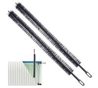 GEEZY 2-Pack Radiator Cleaning Brush Set - 71cm Long Reach, Flexible Duster for Radiators, Vents & Tight Spaces