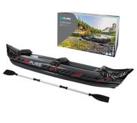 GEEZY 2 Person Inflatable Kayak with Seats and Aluminium Paddle - Lightweight, Durable PVC, Quick Inflation, Complete Set, Blow-Up Tandem Boat for Aquatic Adventures in Lakes, Rivers and Sea 325cm