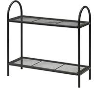 Geezy 2 Tier Metal Plant Stand Flower Display Shelf Garden Indoor Outdoor Balcony