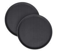 Geezy 2X Round Serving Rubber Trays Anti-Slip Food Drinks Home Kitchens Restaurant 14