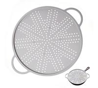 GEEZY 3 in 1 Silicone Splash Guard Strainer and Trivet Frying Pan Splatter Screen 28cm