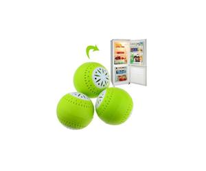 GEEZY 3 Pcs Eco-Friendly Fridge Balls Eliminates Odour Smell Removal Fresh Kitchen