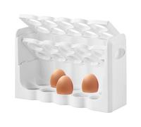 GEEZY 30 Grid Egg Holder Fridge Organiser BPA Free 3 Layer Egg Storage Organiser