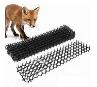 Geezy 6 Pcs Prickle Strip Deterrent Anti Cat Droppings Mat With Spikes Animal Repellent