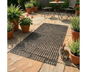 GEEZY 6-Piece Animal Repellent Mats - Durable Plastic Cat Deterrents for Garden, Anti-Cat Spikes, Dog and Fox Deterrents for Garden, 49x14cm