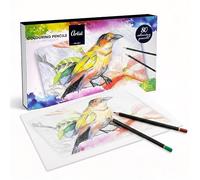 GEEZY 80 Piece Wooden Colouring Pencils Set with Storage Box - Pre Sharpened Coloured Pencils for Blending, Shading, Drawing & Doodling - Rich Pigment Crafts & Art Supplies for Adults & Kids