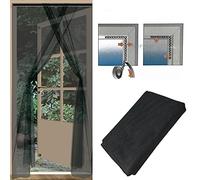 GEEZY Anti Mosquito Door Curtain Net Screen Insect Bug Mosquito Fly Mesh Guard (Door Screen Black)