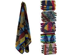 Geezy Beach Towel Cotton Polyester Lightweight Quickdry Sports Summer Super Absorbent