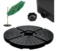 GEEZY Cantilever Triangle Parasol Base Set of 4 Fillable Heavy Garden Umbrella Weights