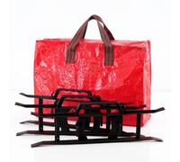 GEEZY Christmas Lights Storage Bag Organizer with 3 H-Frame Cable Carriers | Tangle-free reel cable holders for tidy fairy lights & Xmas wires, featuring smooth double zips and durable grab handles.