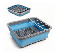Geezy Collapsible Dish Drainer Rack Washing Up Silicone Drying Board Camping Caravan