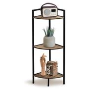Geezy Corner Shelf Stand 3 Tier Freestanding Storage Display Rack Living Room Bedroom