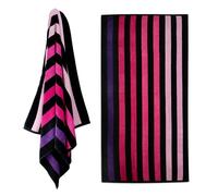 GEEZY Cotton Blend Beach Towel, Sunset - Quick Drying, Lightweight, Large & Soft, Vibrant Summer Design - Beach Essentials for Travel, Holiday, Swimming, Sauna, Adults & Kids Use, 150x75cm