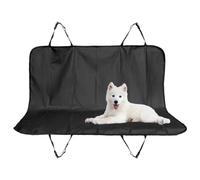 GEEZY Dog Car Seat Cover Universal Fit - Waterproof, Scratch Proof, Non Slip, Black, Nylon, Rear Back Seat Protector with Belt Slits - Washable Travel Accessory for Cars, SUV, Van, 144 x 144 cm