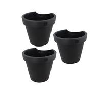 Geezy Drain Pipe Flower Pot Holder Plant Hanger Flower Basket Balcony Planter 3 Pack
