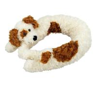 Geezy Draught Excluder Door Stopper Cream Dog Cold Protection Soft Fabric Fleece Cozy