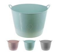Geezy Flexi Tub Heavy Duty Storage Basket Home Garden Laundry Toys Bucket Trug 40L