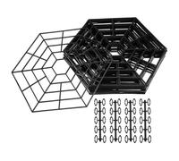 GEEZY Floating Pond Protector, Pack of 20 (31 x 27 cm) - Hexagonal Cover Grids for Water Gardens - Heron & Cat Deterrent Netting to Protect Fish