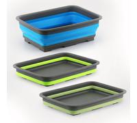 Geezy Foldable Washing Up Bowl Collapsible Camping Bowl Caravan Dishwashing Basin 8L